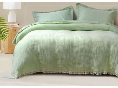 Покрывало Lotus Home - Napa muslin pistachio (Турция), 200 х 220 см Покрывало Lotus Home - Napa muslin pistachio (Турция), 200 х 220 см